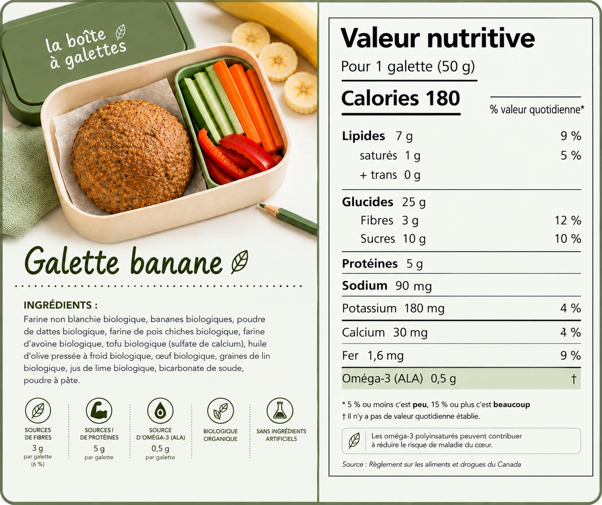 Galettes style pain aux bananes - 20 galettes