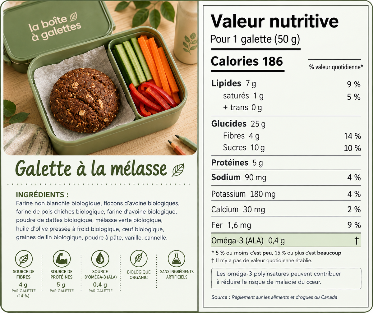 Galettes à la mélasse - 20 galettes